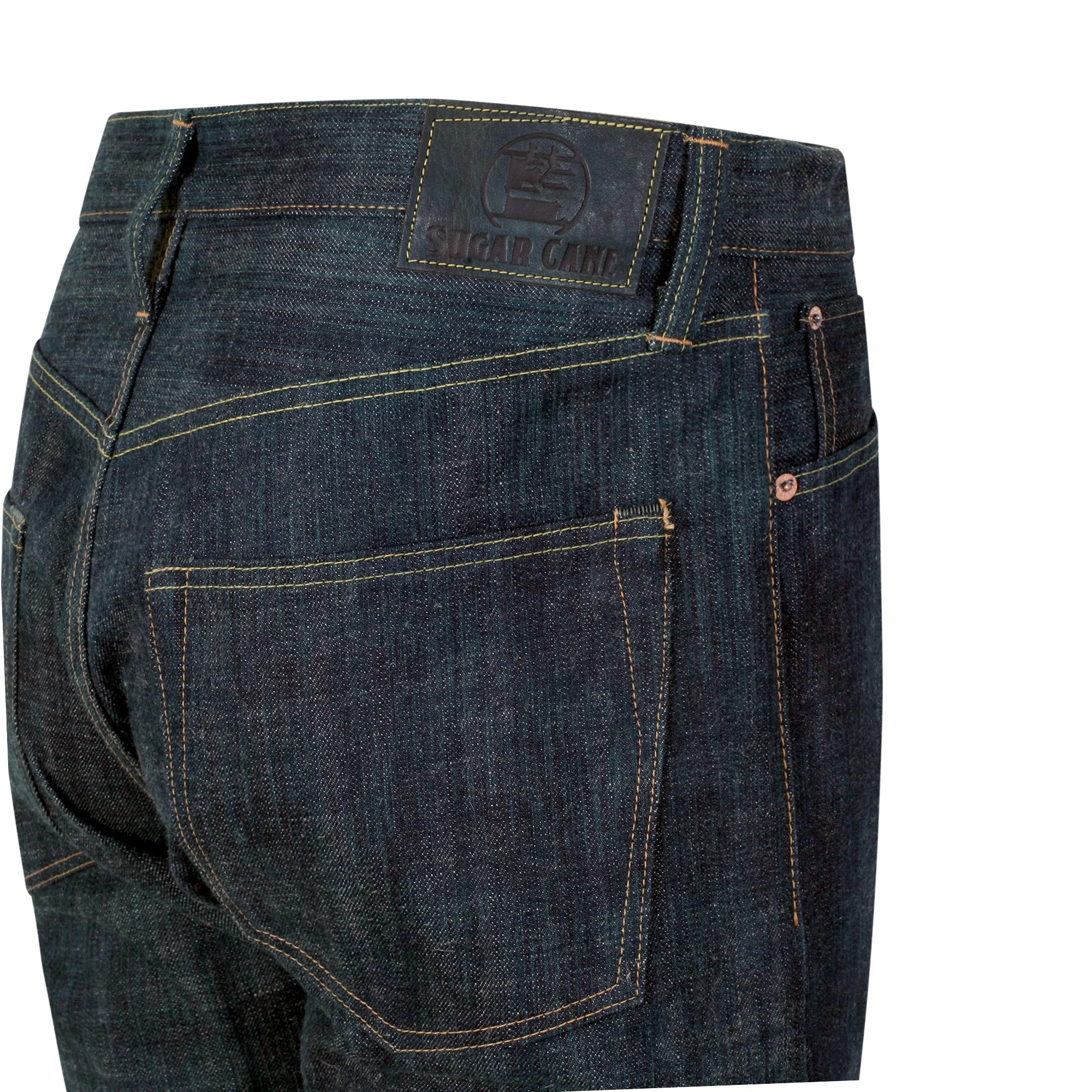 Edo Ai 55th Anniversary SC41502N Slim 14oz Raw Denim Jeans CANE11072 - Image 6