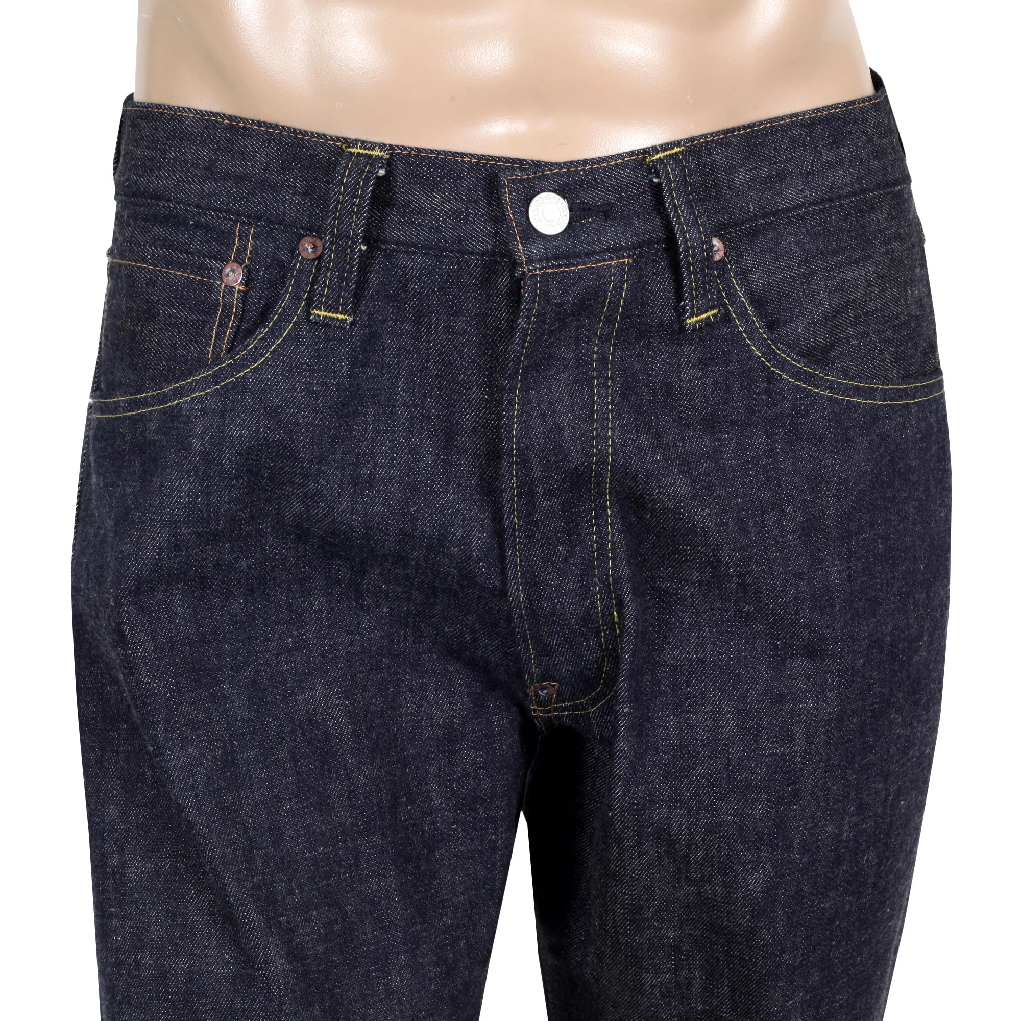 Indigo Regular Fit SC40303N Non Wash 16.25oz Raw Denim Jeans CANE7991 - Image 8