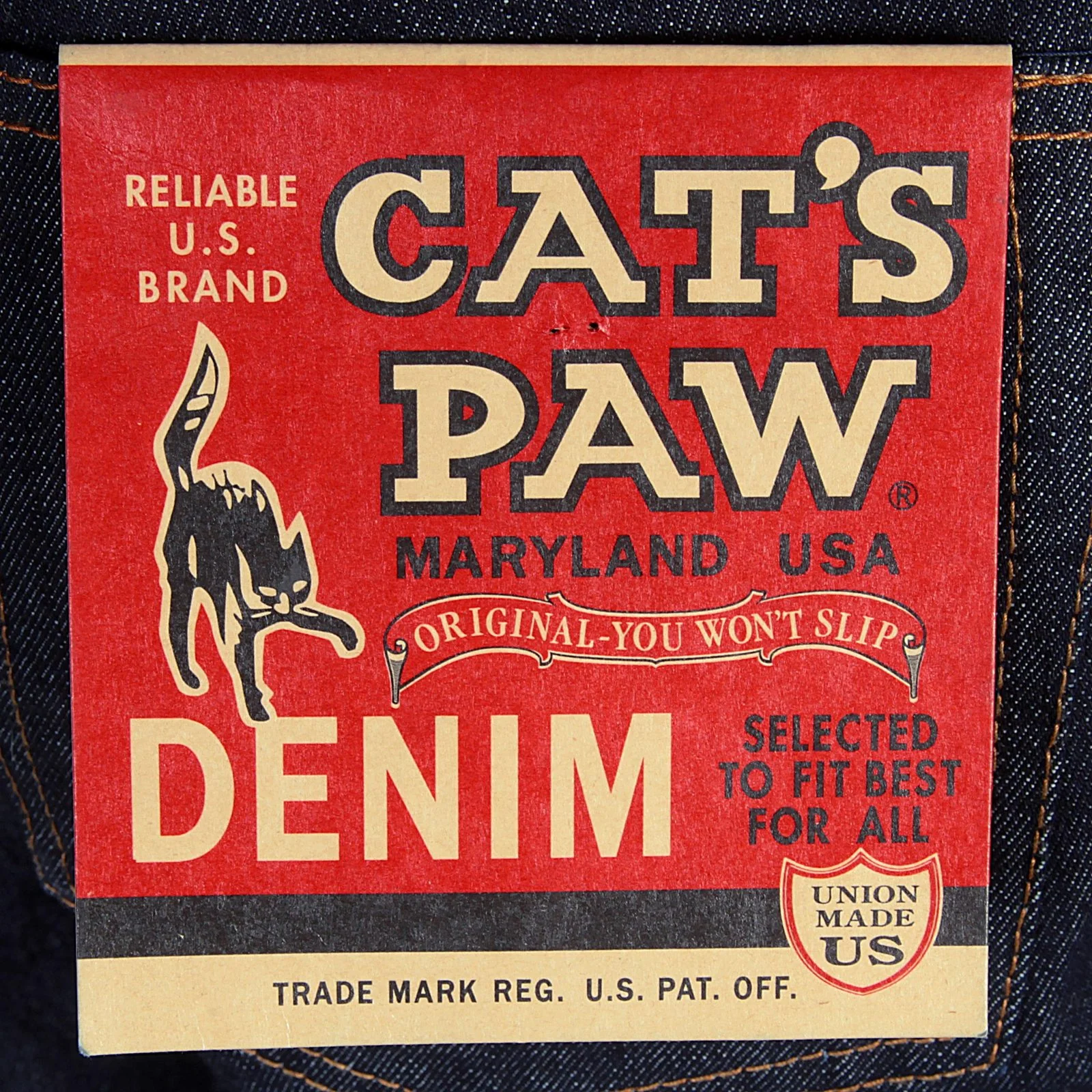 Slim Fit Navy Low Rise CP41218 One Wash Selvedge Denim Jeans CANE4412 - Image 2