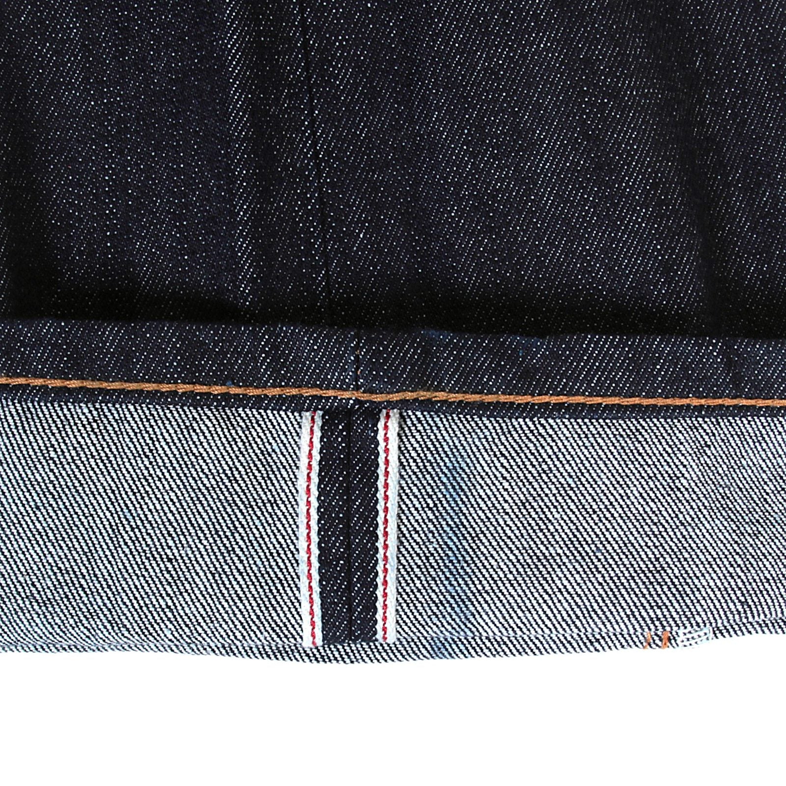 Slim Fit Navy Low Rise CP41218 One Wash Selvedge Denim Jeans CANE4412 - Image 7