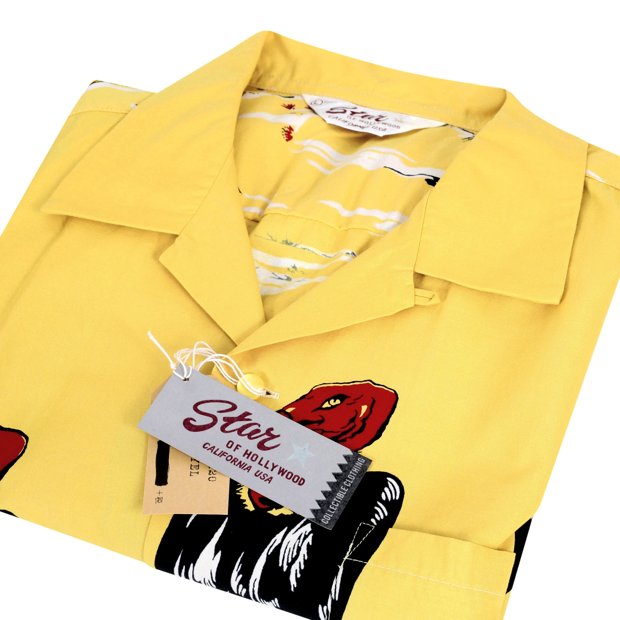 Condor Printed SH38120 Broad Cotton Yellow Hawaiian Shirt SoH10097 - Image 7