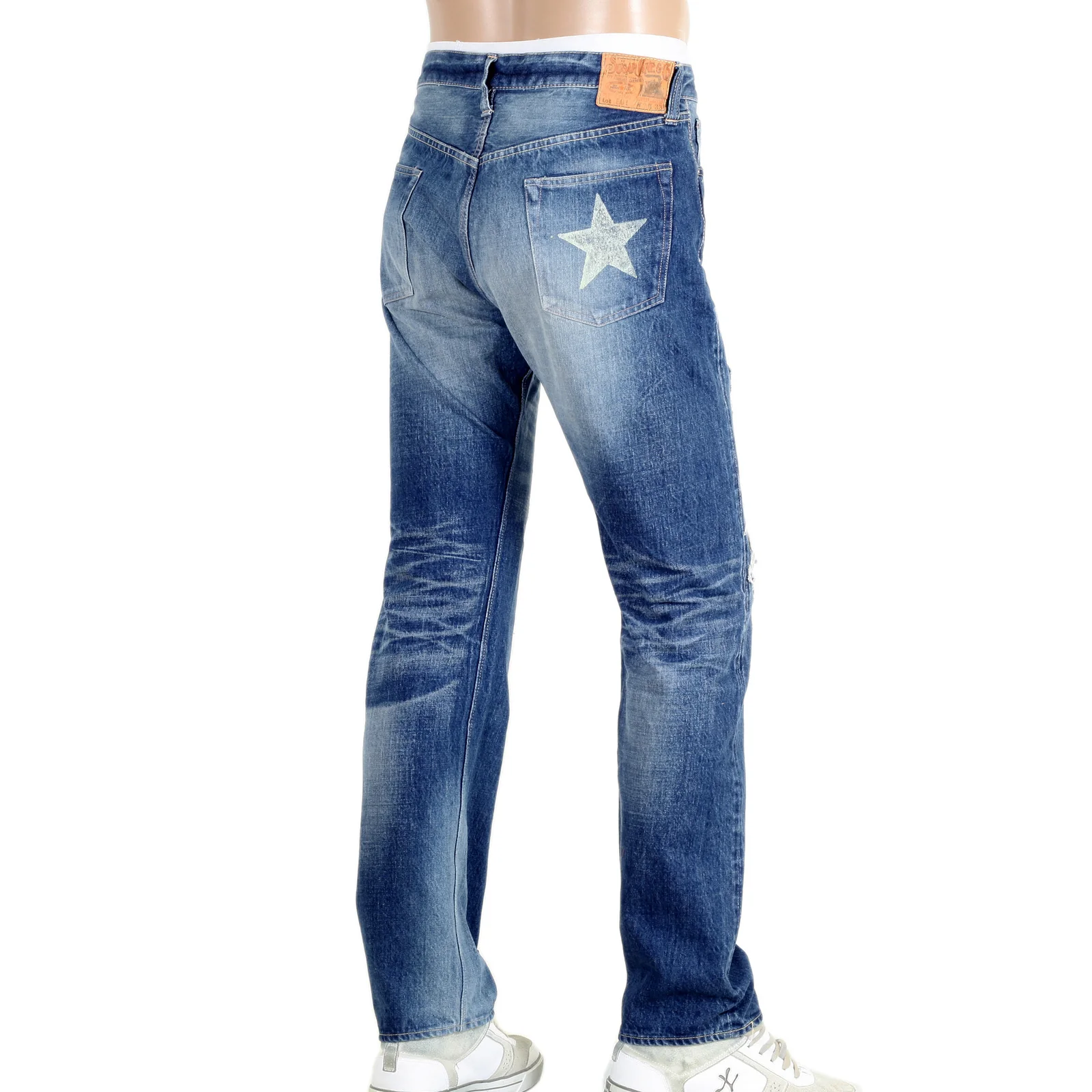 Slim Fit One Star 10 Year Aged SC41501R 14oz Distressed Jeans CANE6511 - Image 2