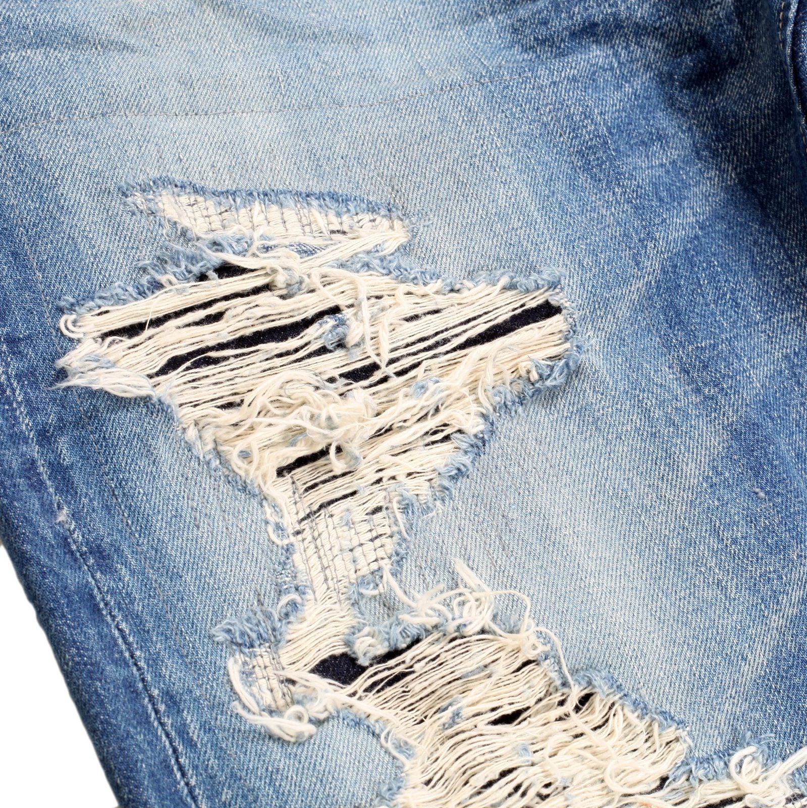 Slim Fit One Star 10 Year Aged SC41501R 14oz Distressed Jeans CANE6511 - Image 7