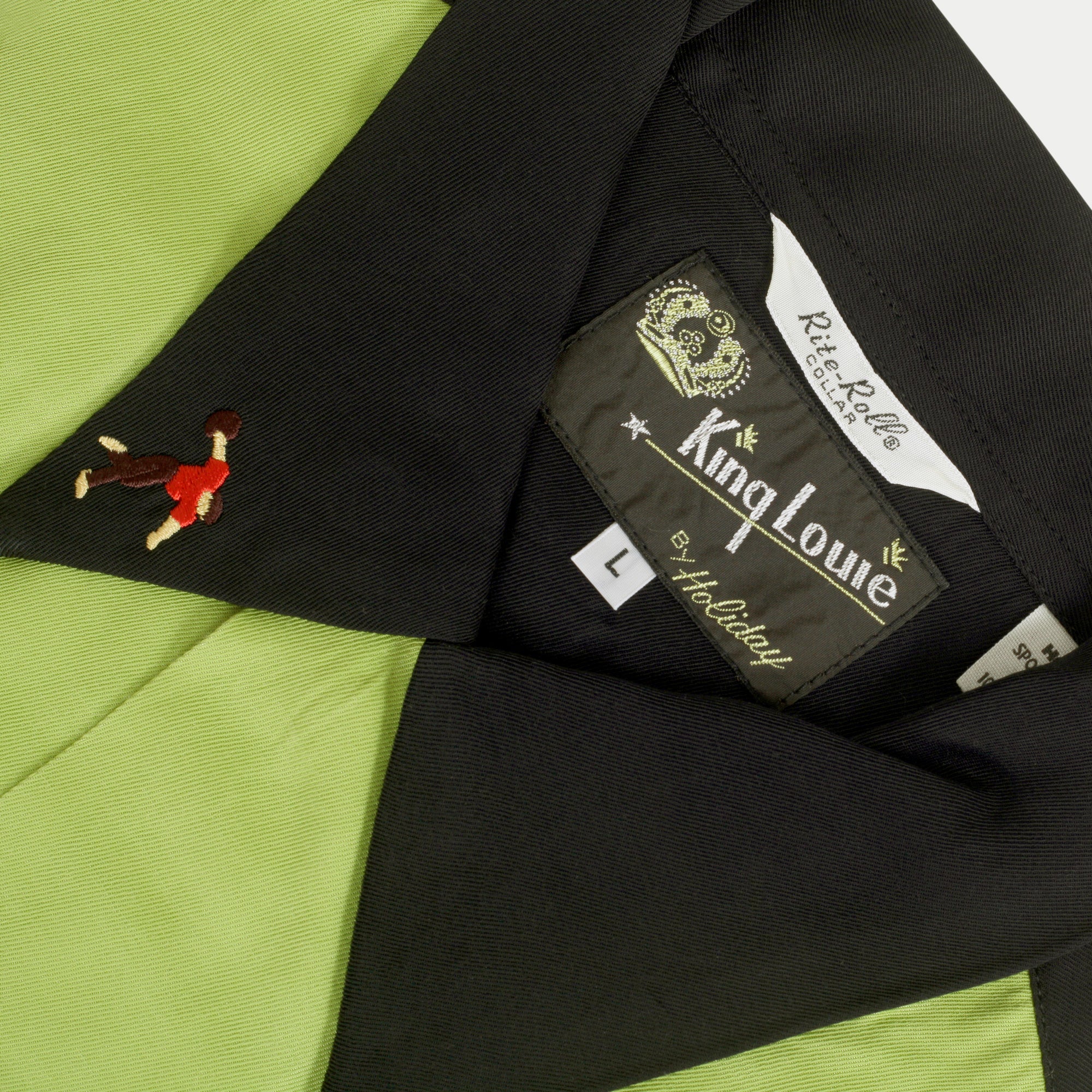 King Louie by Holiday KL38135 Light Green Bowling Shirt SURF10090 - Image 5