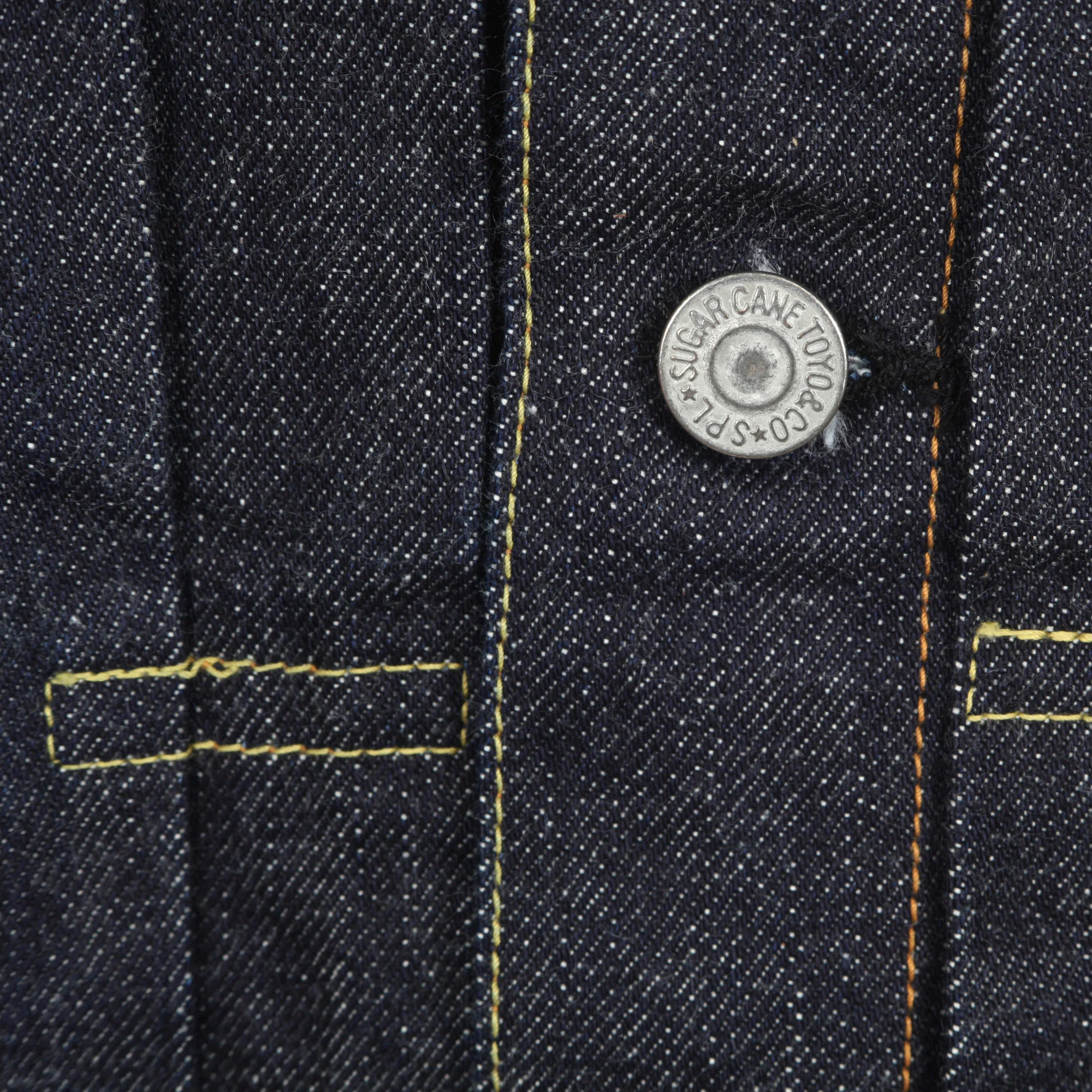 Rinsed Wash SC11953A Navy 1953 Model 14.25oz Denim Jacket CANE10615 - Image 5