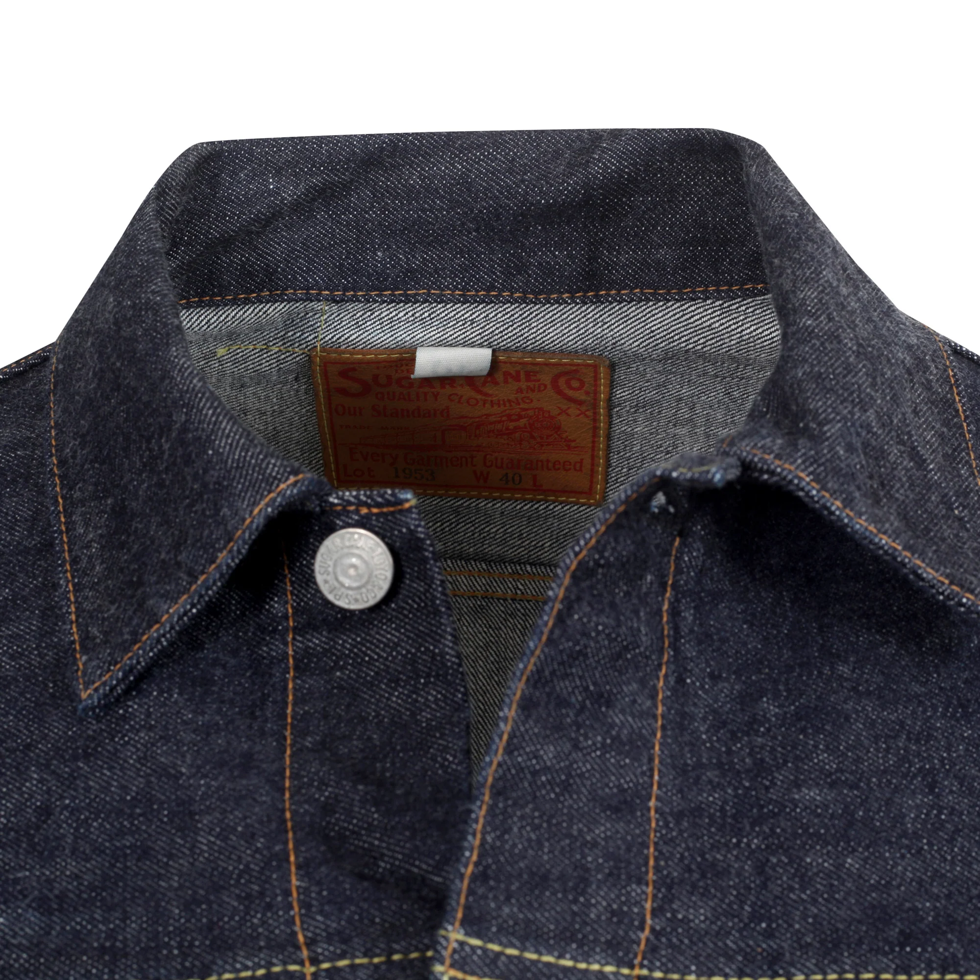 Rinsed Wash SC11953A Navy 1953 Model 14.25oz Denim Jacket CANE10615 - Image 6