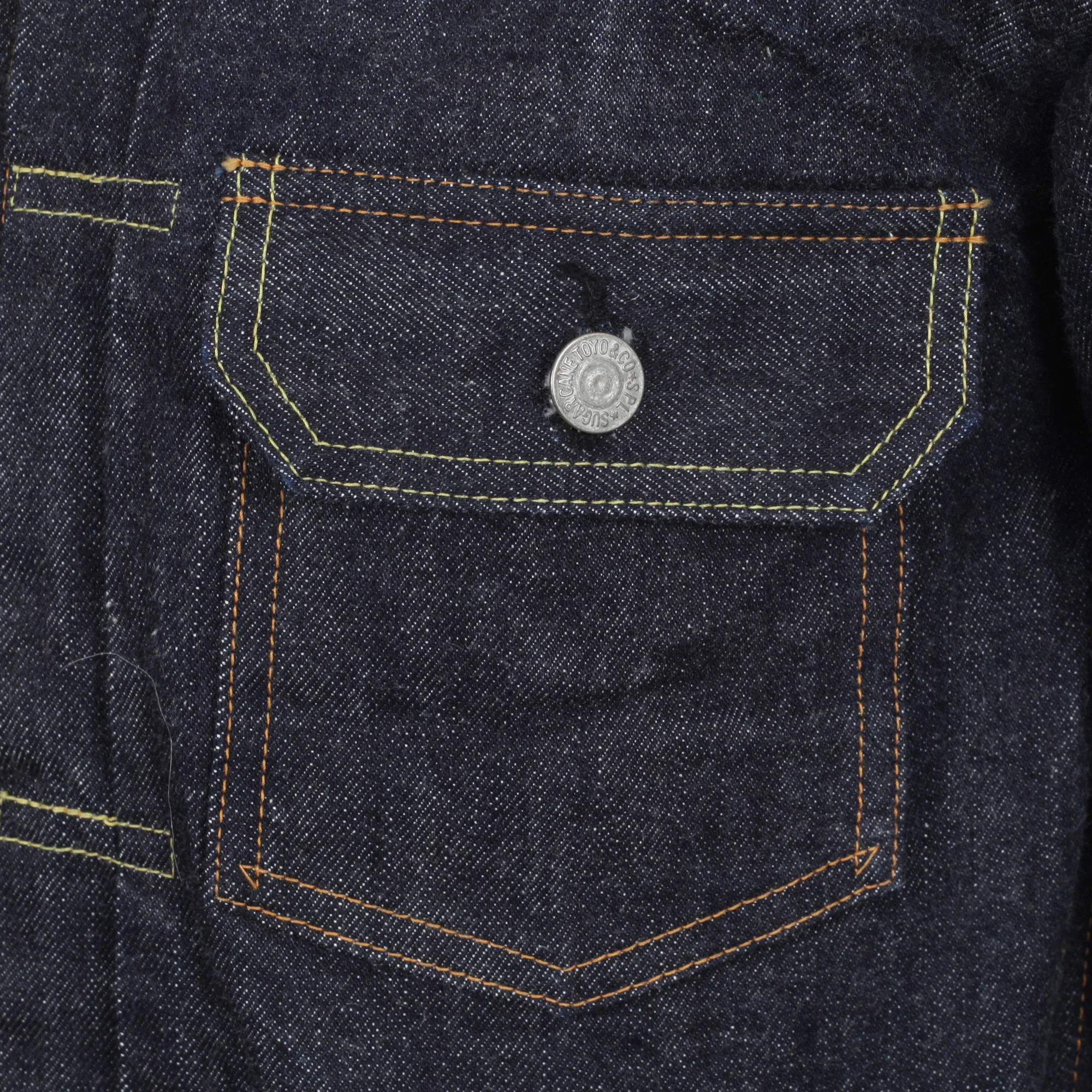 Rinsed Wash SC11953A Navy 1953 Model 14.25oz Denim Jacket CANE10615 - Image 7