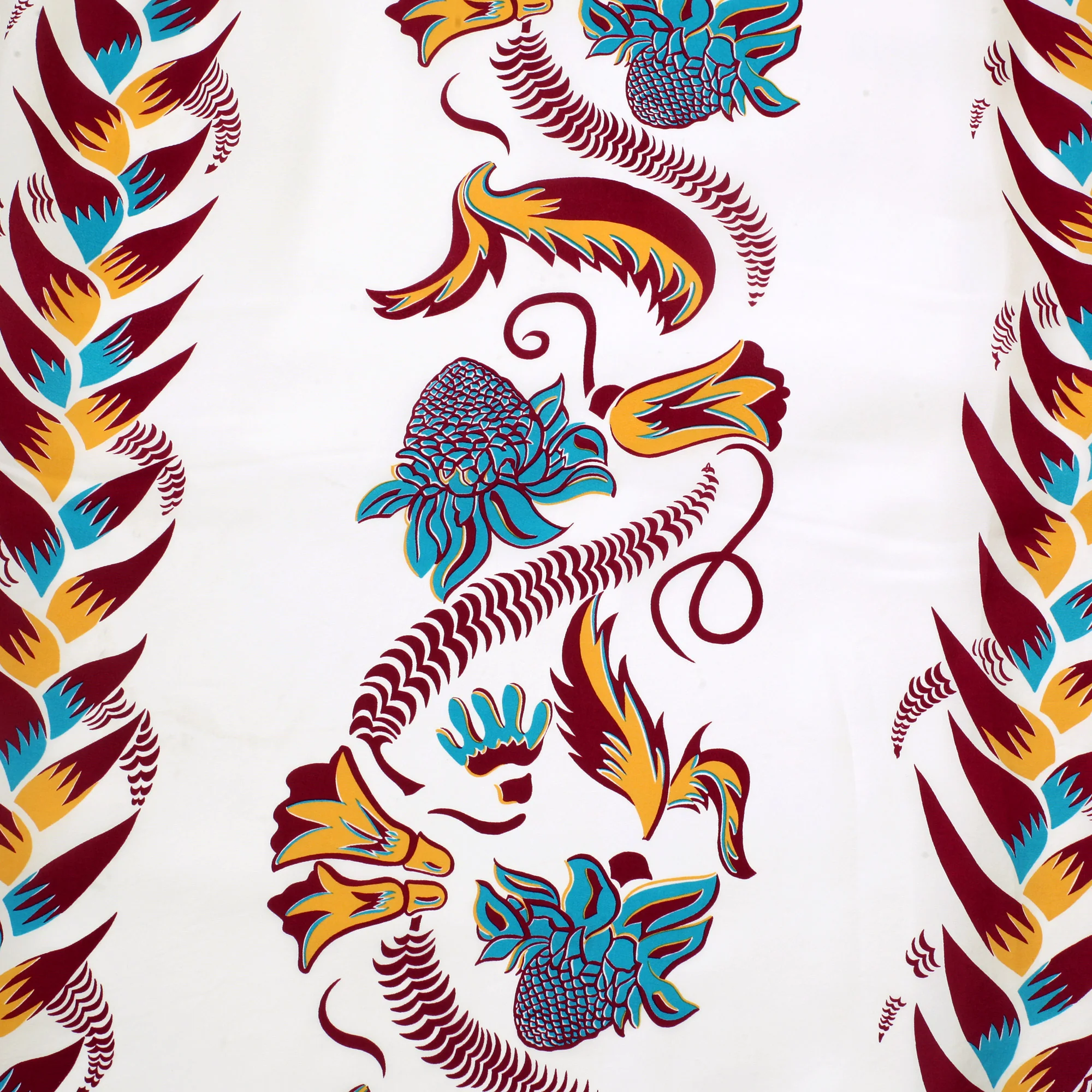 Shimmering Border Printed SS38326 Off White Hawaiian Shirt SURF11092 - Image 6
