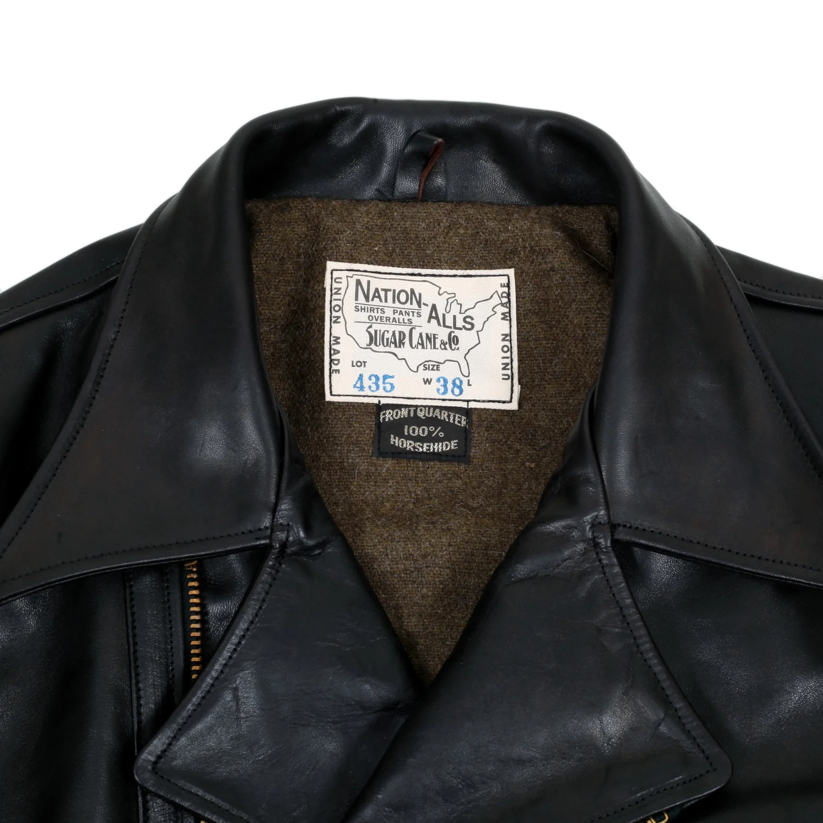 Aviator Heavy Weight SC80435 Horsehide Black Leather Jacket CANE5802 - Image 4