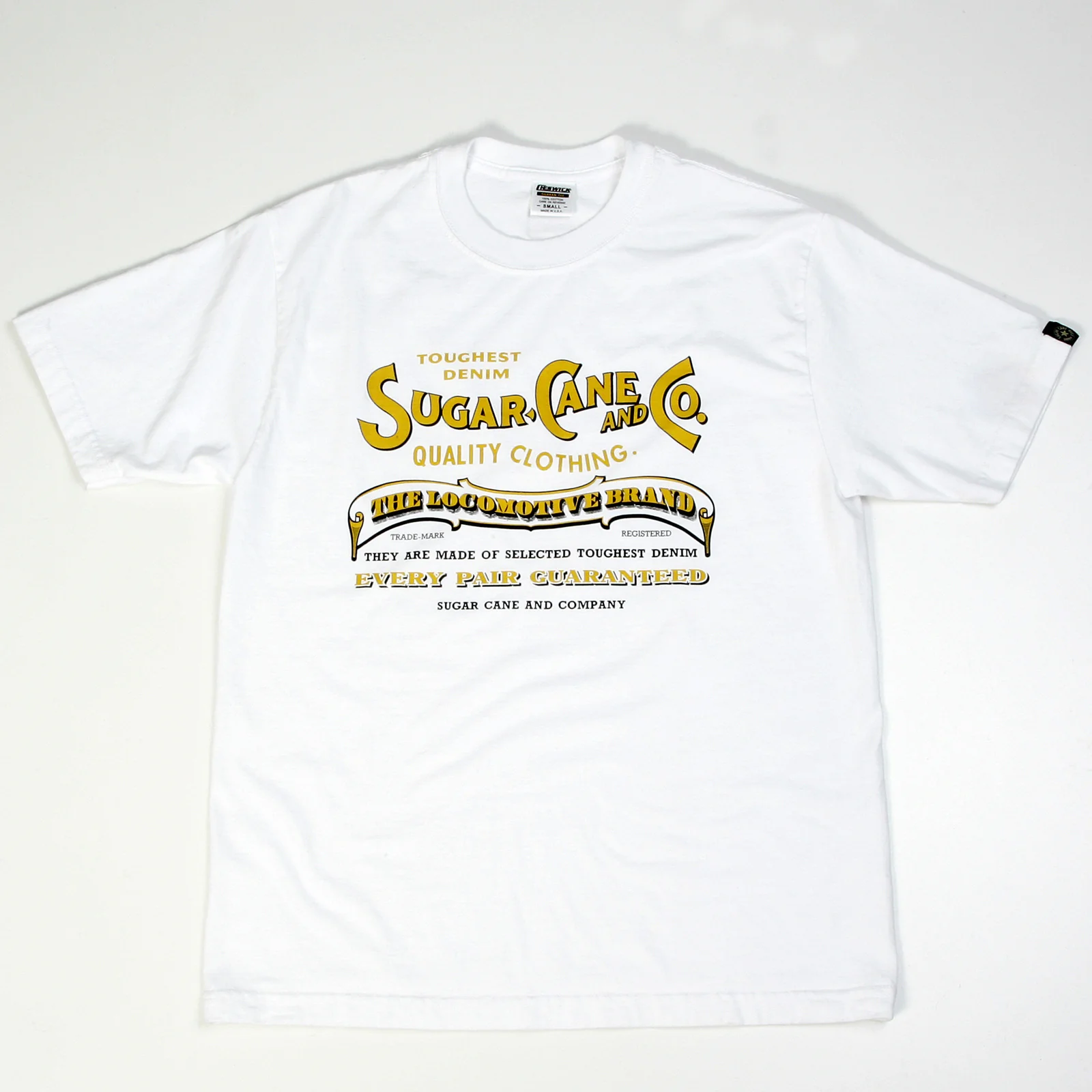 White Regular Fit SC73438 Crew Neck Short Sleeve Logo T-Shirt CANE9031