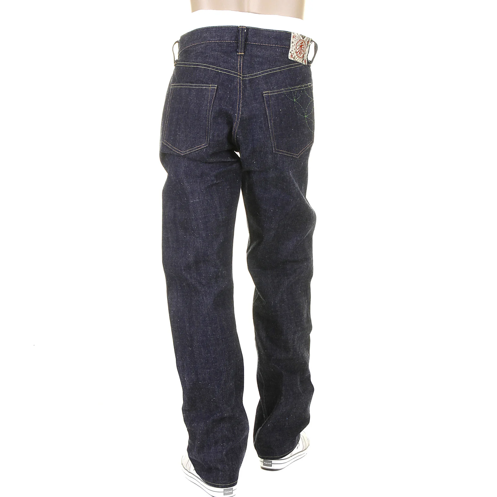 Navy Blue Okinawa Raw SC40301N Non Wash Selvedge Denim Jeans CANE3214 - Image 6