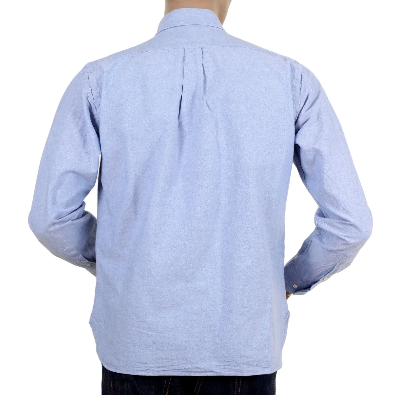 One Wash Cotton SC26475A Oxford Long Sleeve Light Blue Shirt CANE4472 - Image 3
