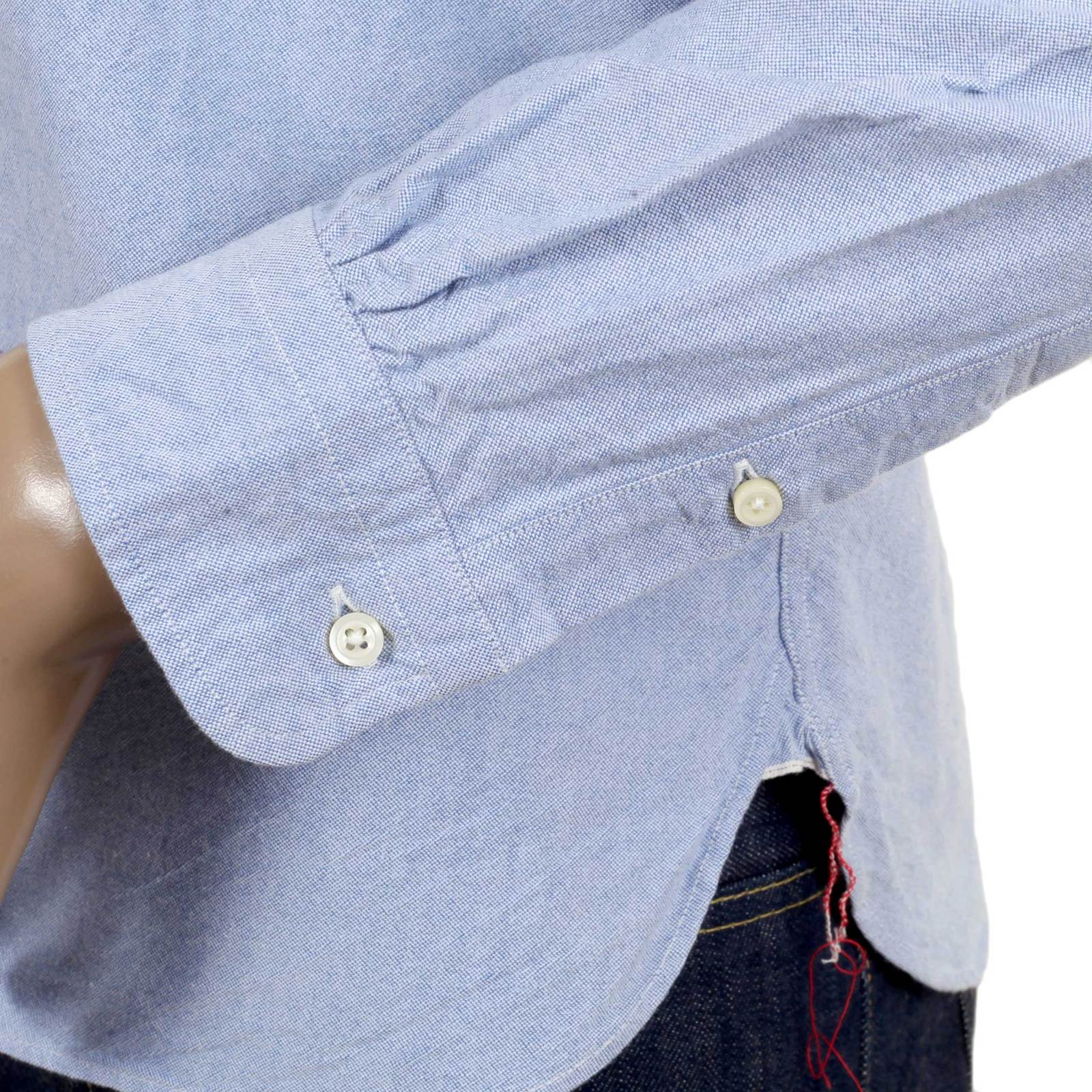 One Wash Cotton SC26475A Oxford Long Sleeve Light Blue Shirt CANE4472 - Image 6