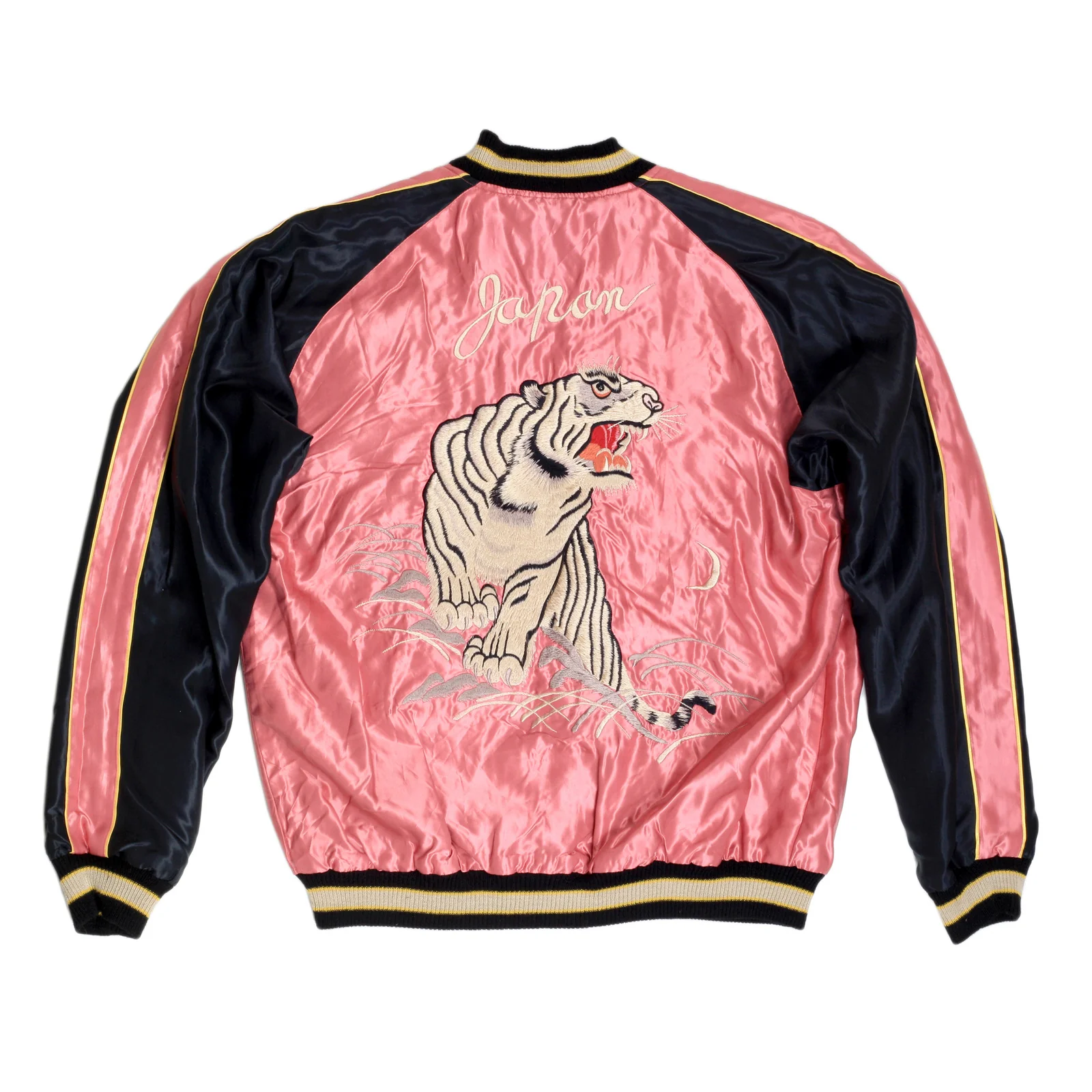 Pink and Black TT13756 Suka Jacket with Tiger Embroidery TOYOSC7526A - Image 5