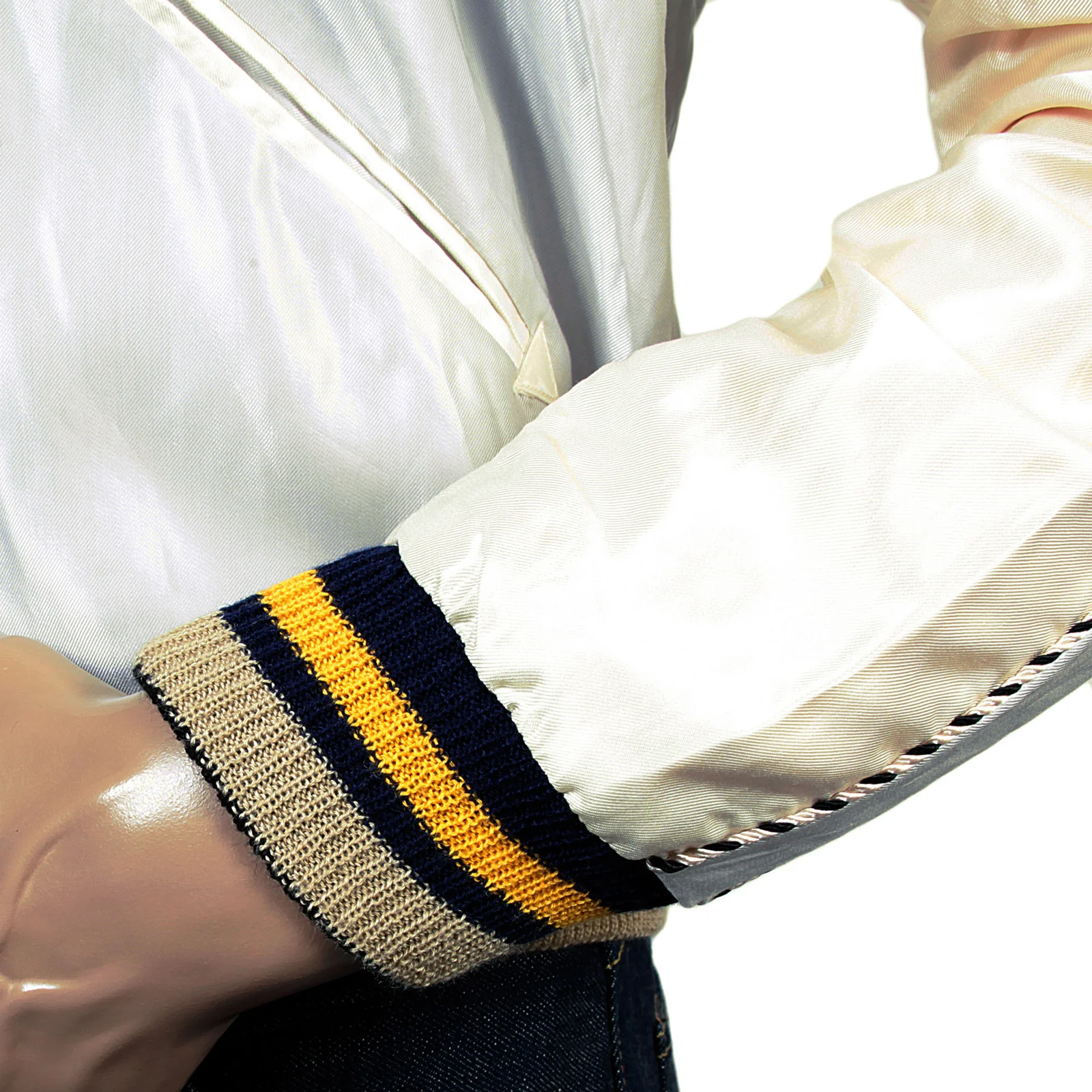 Fully Reversible TT13001 Ivory and Silver Souvenir Jacket TOYO3709 - Image 3
