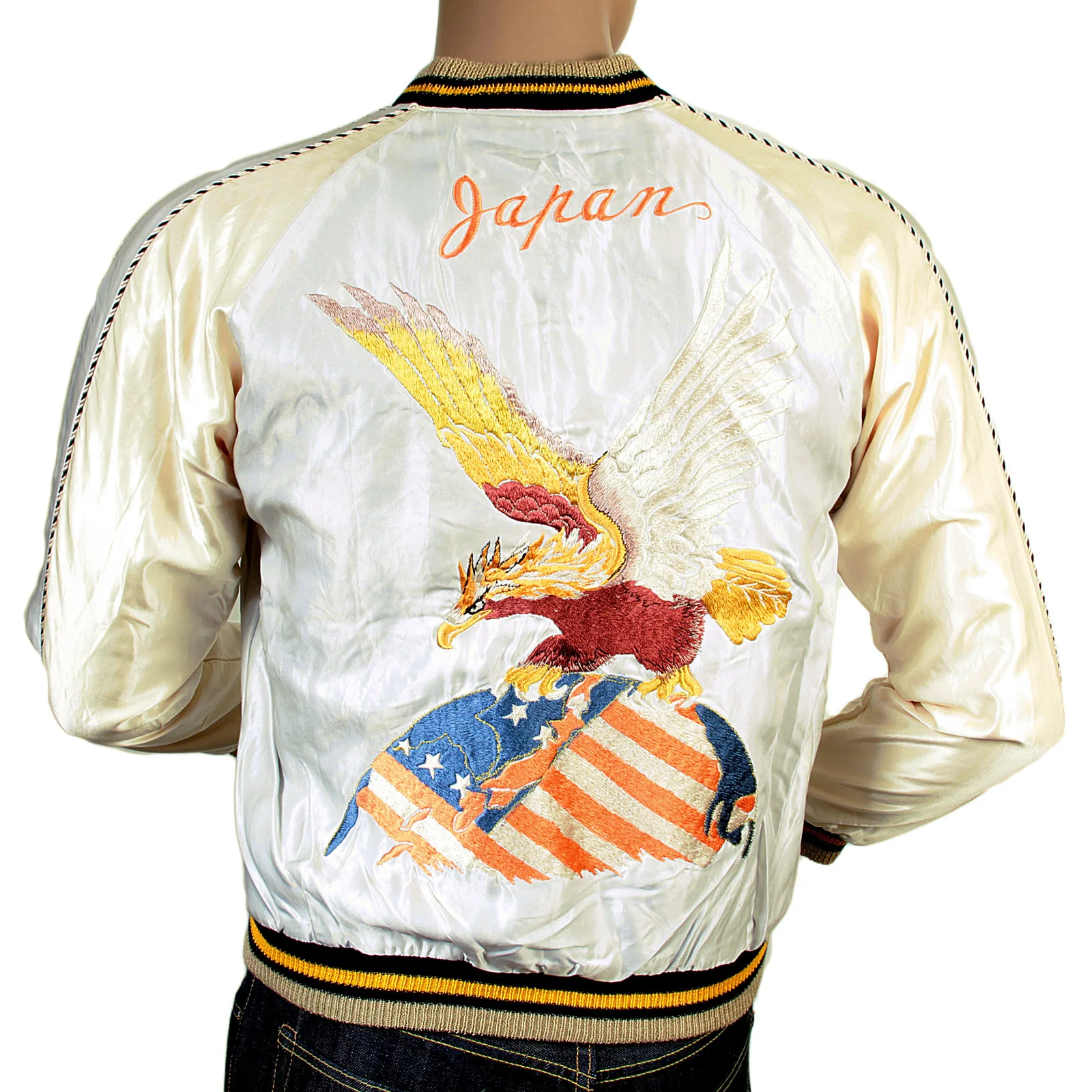 Fully Reversible TT13001 Ivory and Silver Souvenir Jacket TOYO3709 - Image 8
