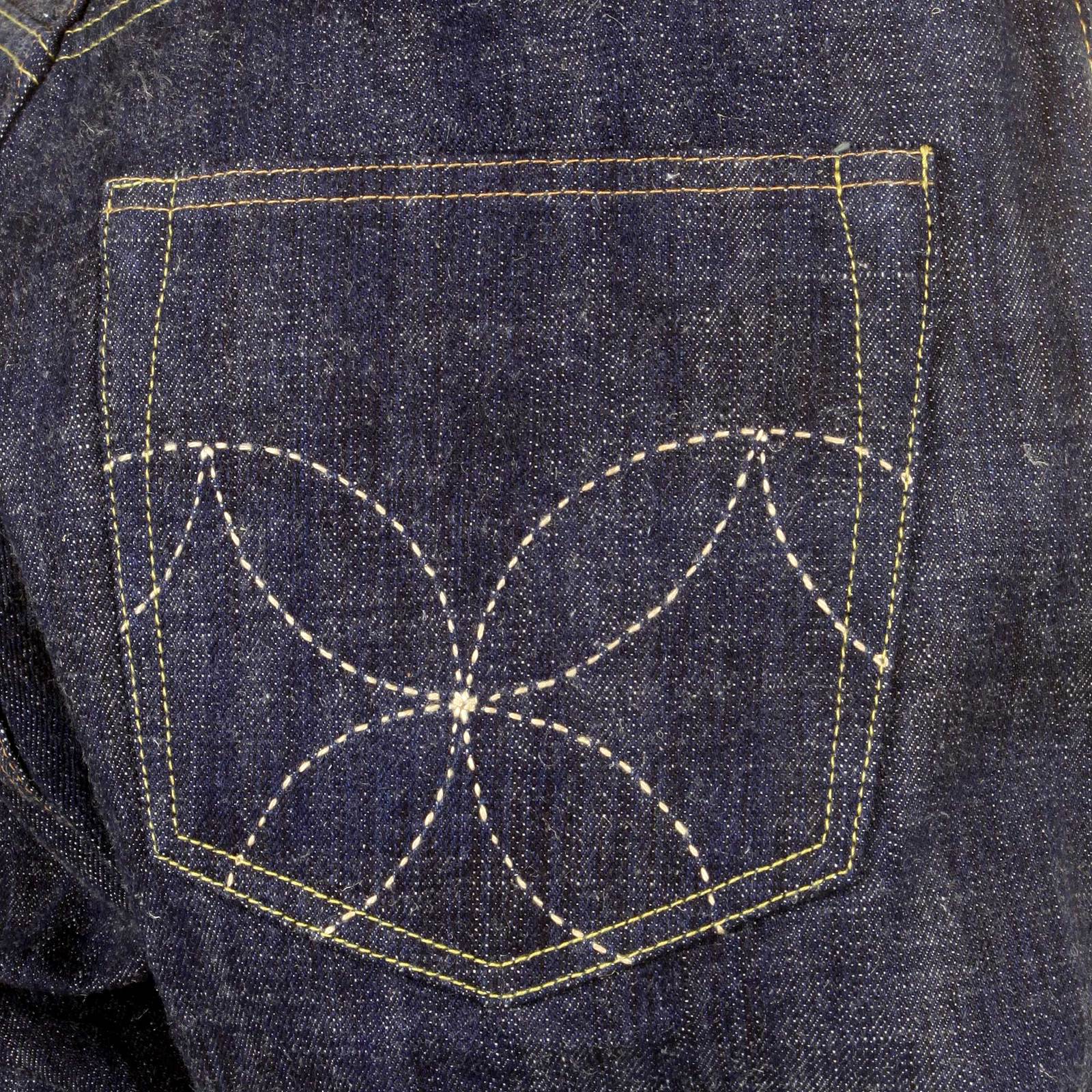 Non Wash SC40401N Raw Japanese Selvedge Denim Jeans CANE2087 - Image 8