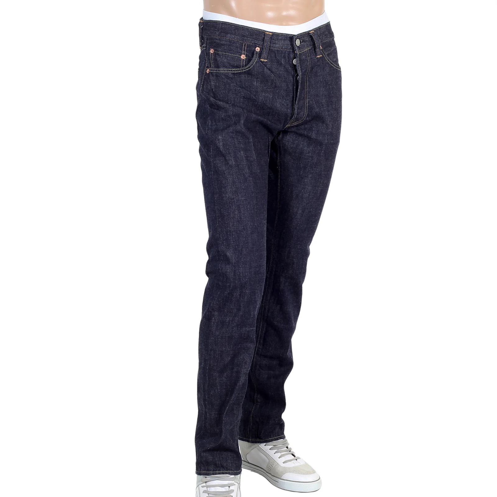 Navy Slim Fit SC42014A Lower Rise 12oz One Wash Denim Jeans CANE4444 - Image 2
