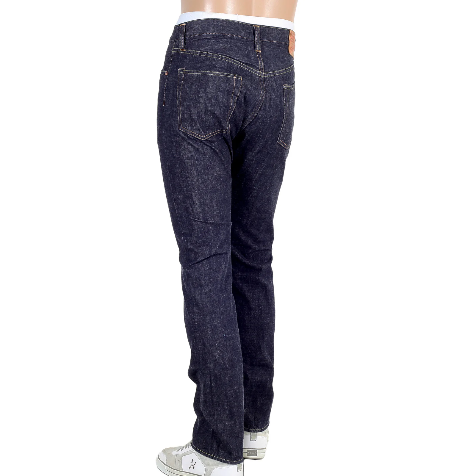Navy Slim Fit SC42014A Lower Rise 12oz One Wash Denim Jeans CANE4444 - Image 4