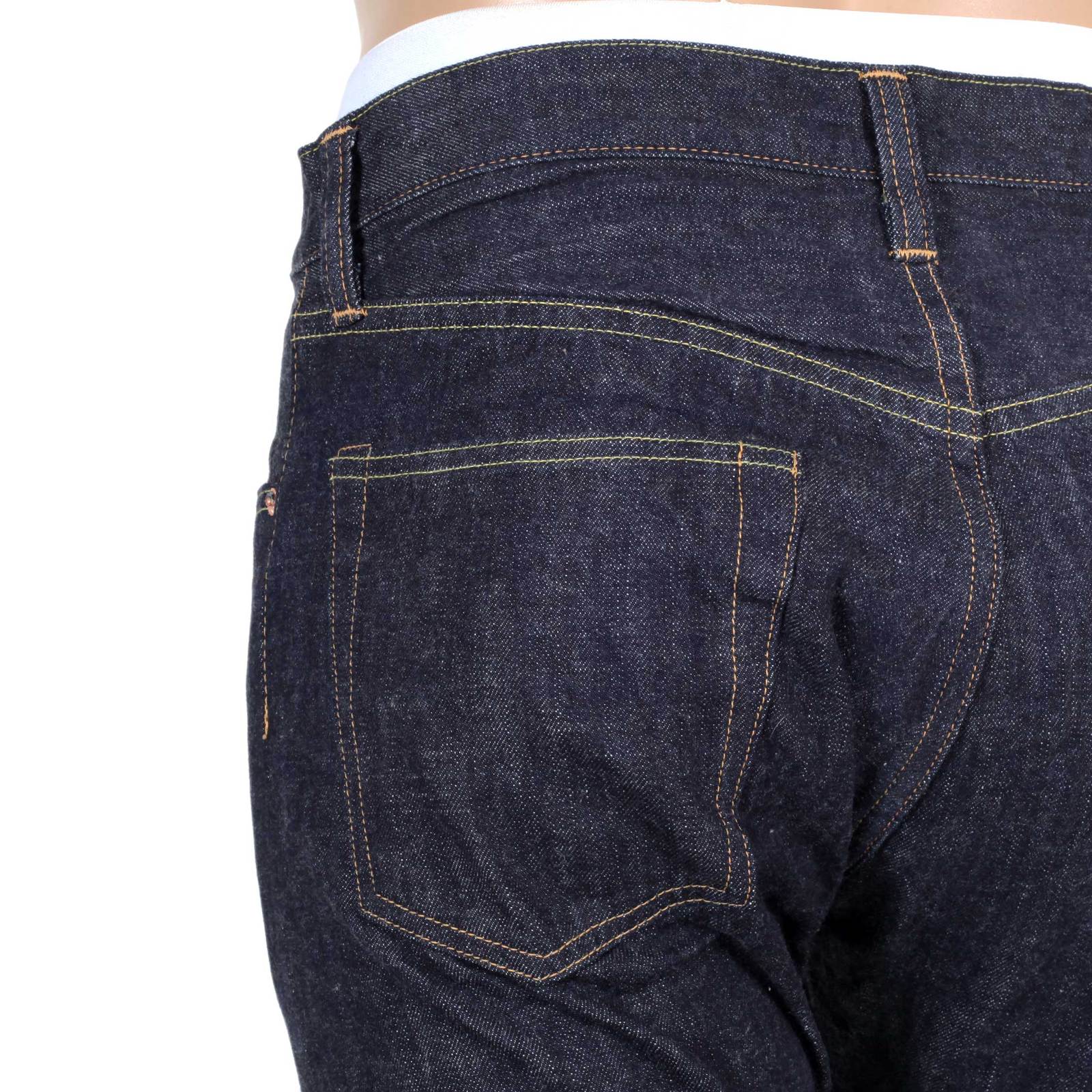 Navy Slim Fit SC42014A Lower Rise 12oz One Wash Denim Jeans CANE4444 - Image 7
