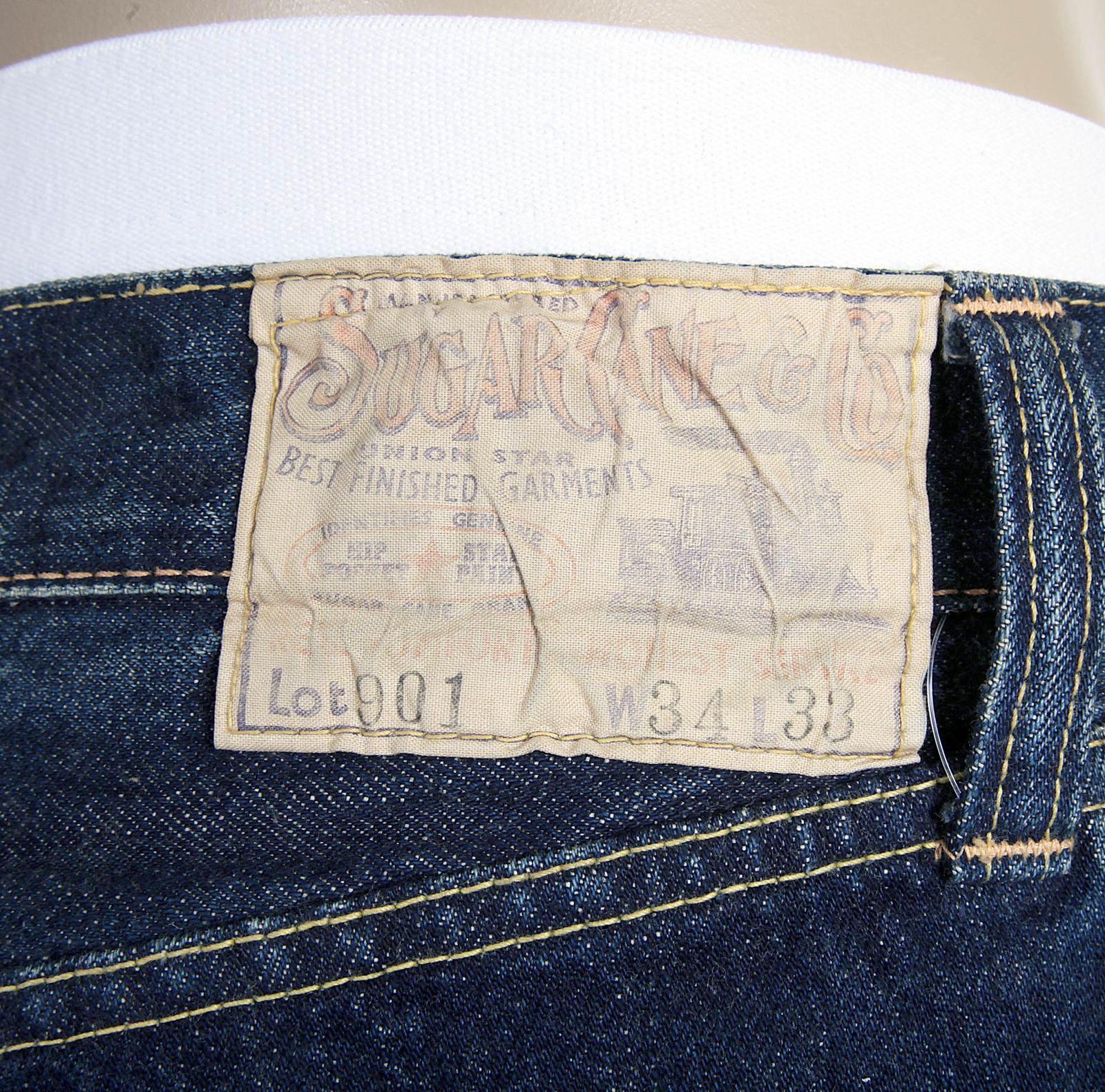 Vintage Cut Lone Star SC40901H Hard Dark Selvedge Denim Jeans CANE3075 - Image 8