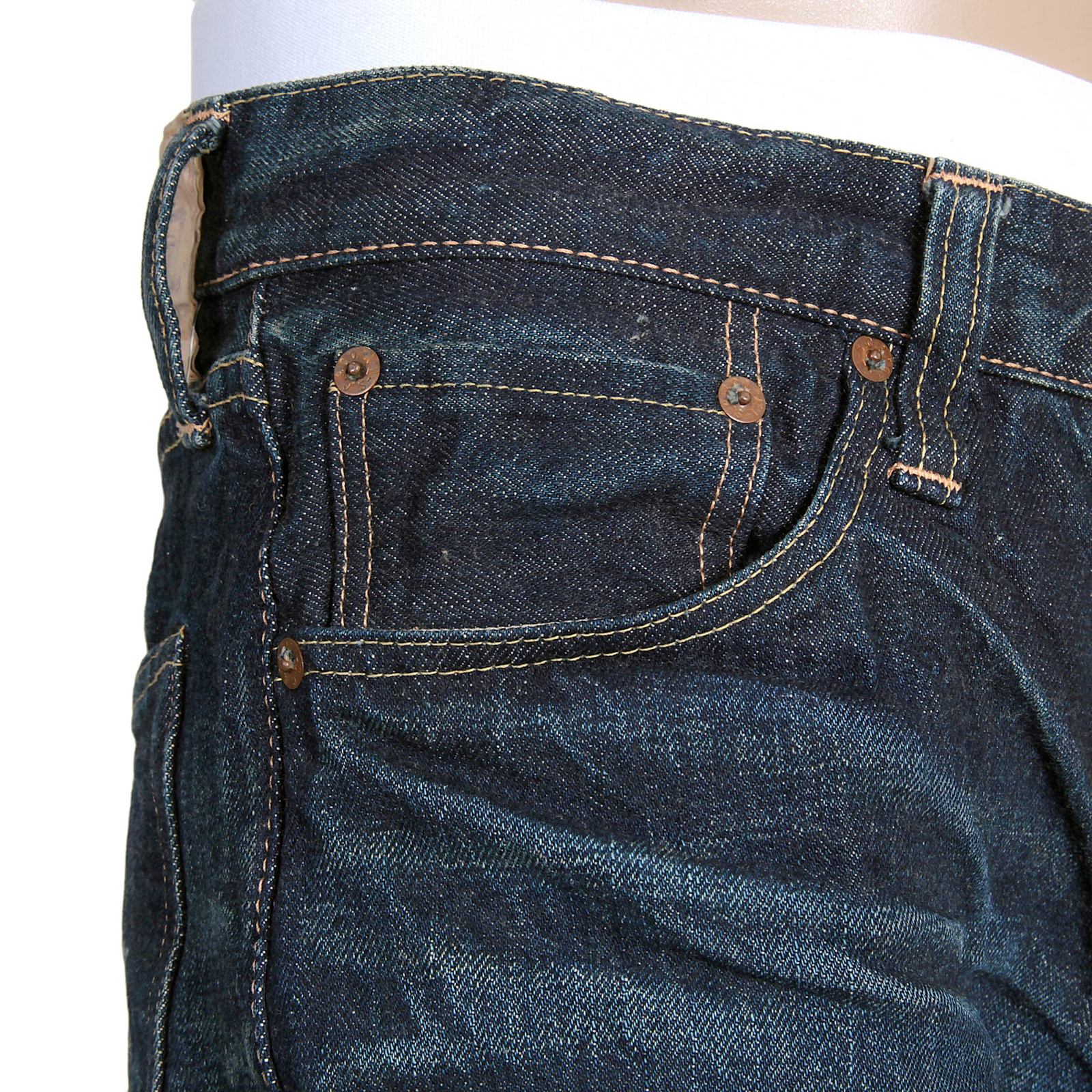 Vintage Cut Lone Star SC40901H Hard Dark Selvedge Denim Jeans CANE3075 - Image 9