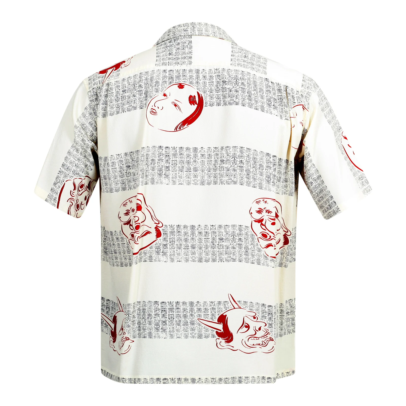 Mens Noh-Men Printed SS37790 Rayon Off White Hawaiian Shirt SURF8593 - Image 2