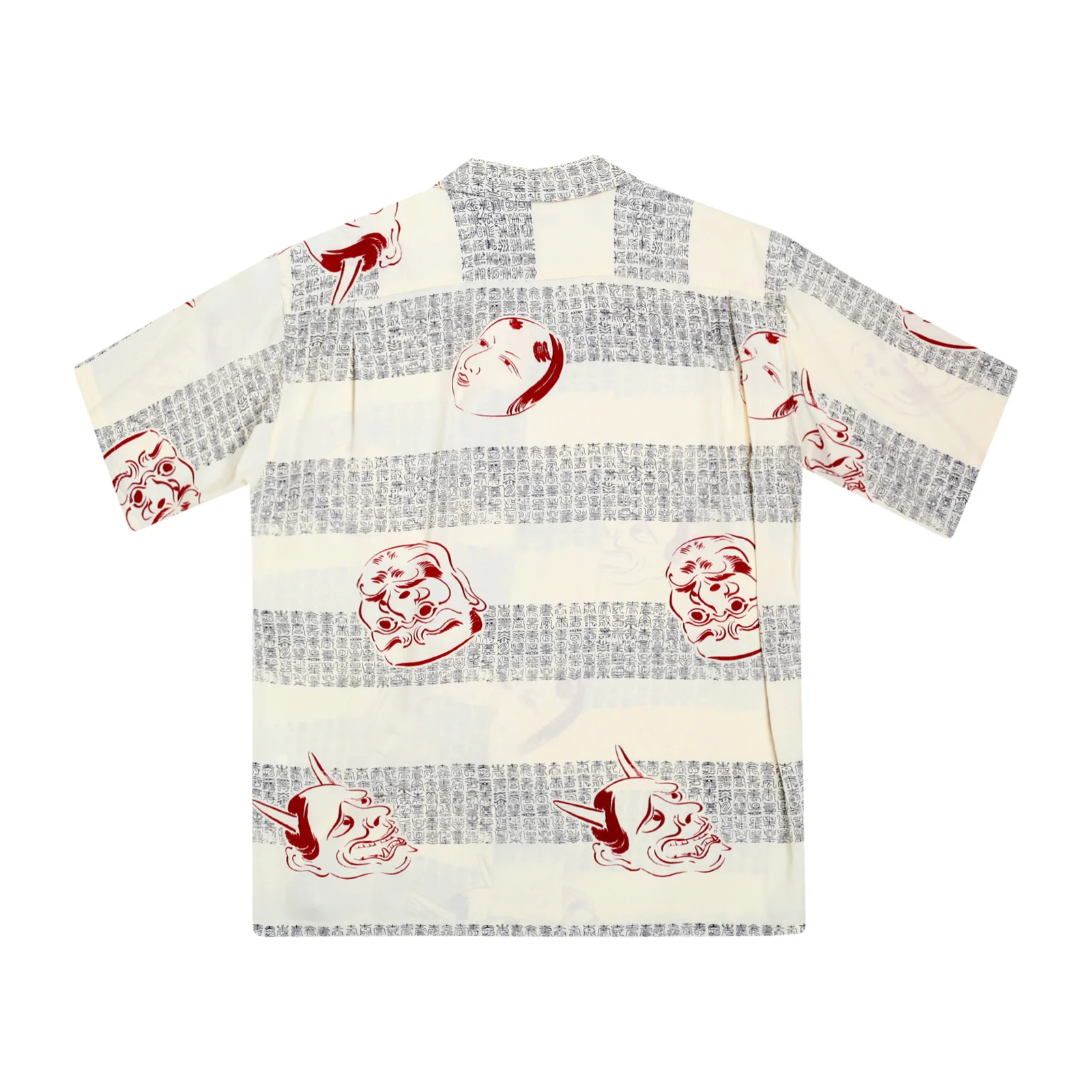 Mens Noh-Men Printed SS37790 Rayon Off White Hawaiian Shirt SURF8593 - Image 8