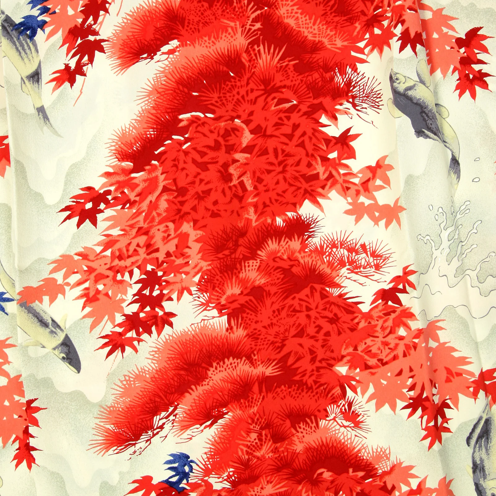 Sun Surf Mens SS33333 Red Regular Fit Short Sleeve Cuban Collar Hawaiian Shirt with Wild Sweetfish Print SURF9059 - Image 2