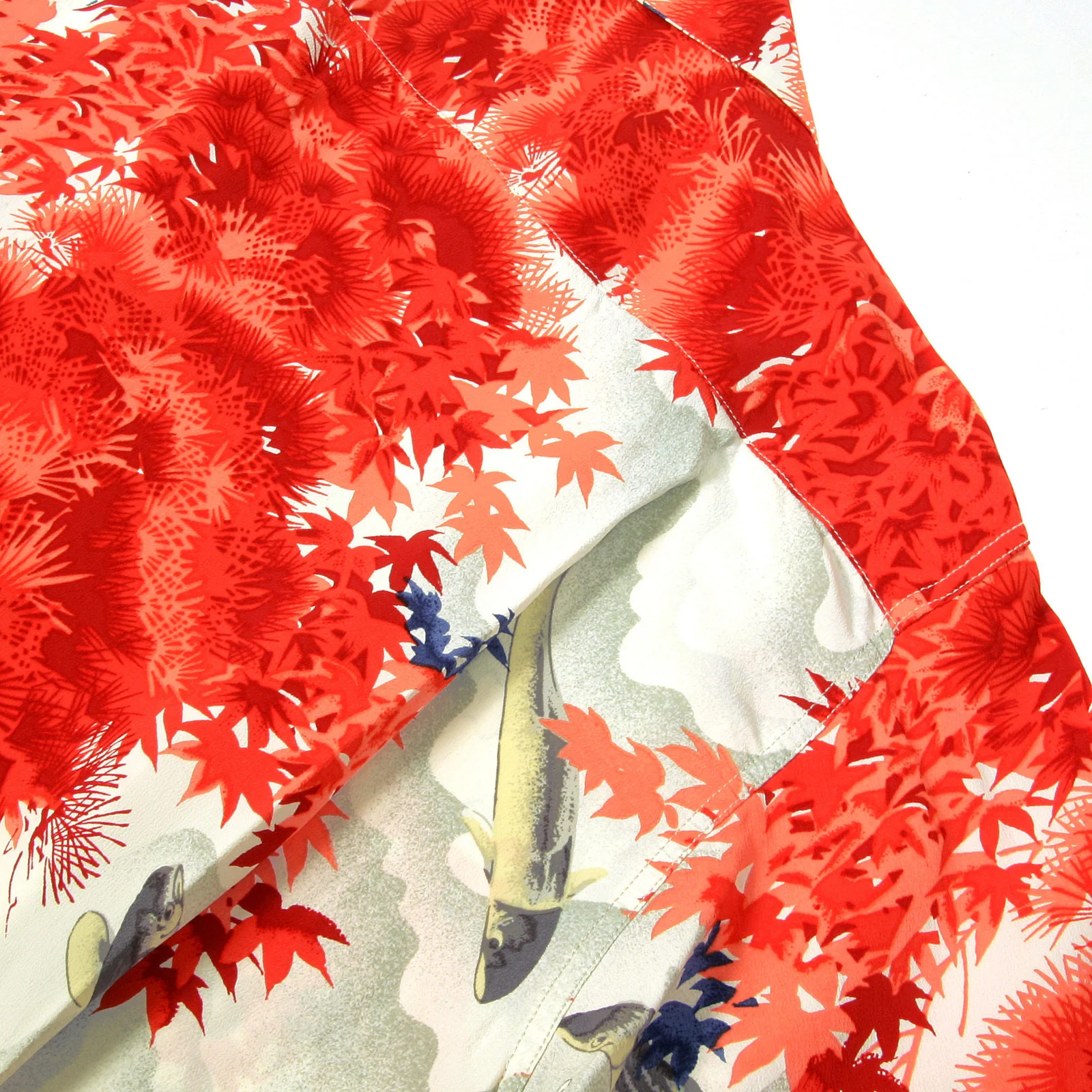Sun Surf Mens SS33333 Red Regular Fit Short Sleeve Cuban Collar Hawaiian Shirt with Wild Sweetfish Print SURF9059 - Image 5