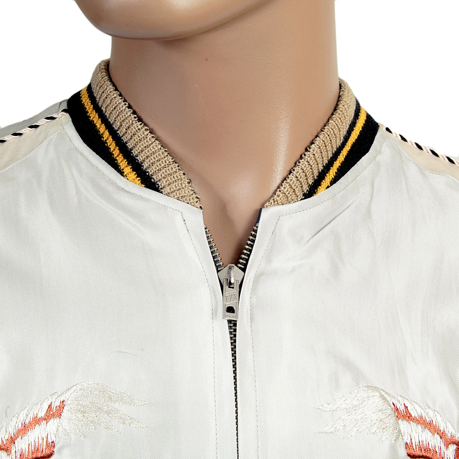 American Eagle Embroidered TT13001 Silver Souvenir Jacket TOYOSC3709 - Image 8